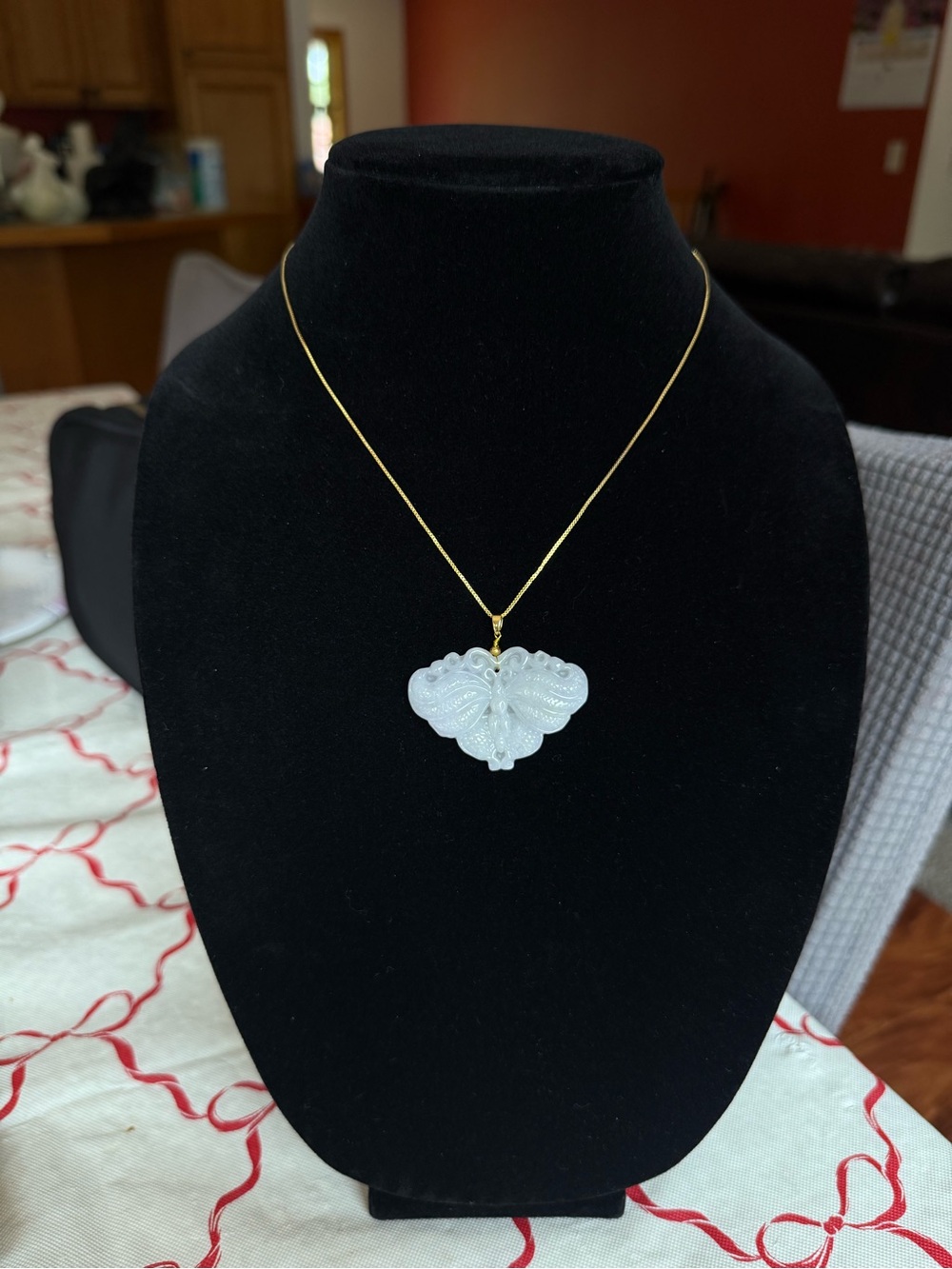 Moonlit Butterfly Jade Necklace